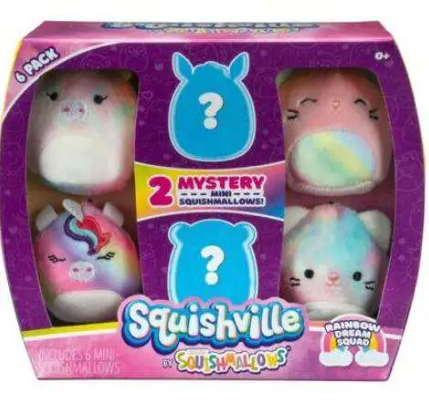 Squishmallows Squishville Rainbow Dream Squad 2-Inch Mini Plush 6-Pack | Adorable Collectible Toys 3 Squishmallows Squishville Rainbow Dream Squad 2-Inch Mini Plush 6-Pack | Adorable Collectible Toys