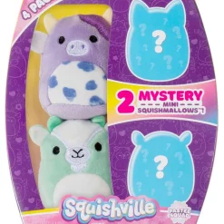 Brand New Squishmallows Squishville Pastel Squad 2-Inch Mini Plush 4-Pack Set | Kellytoys