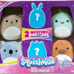 Promo ✔️ Squishmallows Squishville! Down Under Squad 2-Inch Mini Plush 6-Pack Set ⌛ | Kellytoys