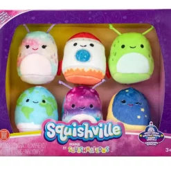 Discount ⭐ Squishmallows Squishville! Space Squad Exclusive 2-Inch Mini Plush 6-Pack Set ✨ - Ultra-Soft Collectible Toys