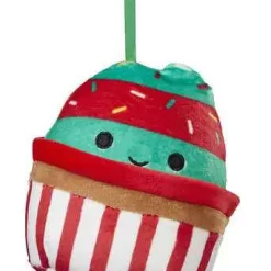 Squishmallows 4-Inch Chantel Cupcake Plush Ornament | Holiday CLASSIC Collection | Kellytoys Exclusive