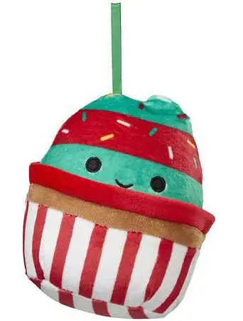 Squishmallows 4-Inch Chantel Cupcake Plush Ornament | Holiday CLASSIC Collection | Kellytoys Exclusive 3 Squishmallows 4-Inch Chantel Cupcake Plush Ornament | Holiday CLASSIC Collection | Kellytoys Exclusive