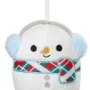 Squishmallows Ornament Manny the Snowman 4-Inch Plush - Holiday Classic Collection -Cheap Squishmallows Store snowmanorn
