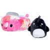 Squishmallows Squishville: Orca & Vehicle 2-Inch Mini Plush Toy | Adorable Collectible