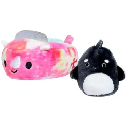 Squishmallows Squishville: Orca & Vehicle 2-Inch Mini Plush Toy | Adorable Collectible