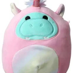 Squishmallows Costume Squad Hank the Hippo 7-Inch Plush with Unicorn Costume - Soft & Cuddly Stuffed Animal