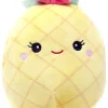 New Squishmallows Food Squad Maui the Pineapple 5-Inch Plush with Bow | Kellytoys Official