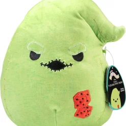 Squishmallows The Nightmare Before Christmas Oogie Boogie 8-Inch Plush - Soft & Huggable Green Stuffed Toy