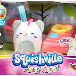 Squishmallows Squishville! Picnic Set 2-Inch Mini Plush Playset with Camilla the Caticorn | Hot Sale