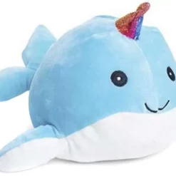 Exclusive Squishmallows Wally the Narwhal 12-Inch Stackable Plush – Soft & Huggable!