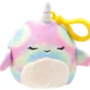 Squishmallows 4-Inch Ter the Narwhal Plush Hanger - Soft & Cute Stuffed Animal for Kids, Collectors, and Decor