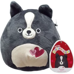 Brand New Squishmallows Valentine Tommy the Dog 5-Inch Plush Toy | Soft & Cuddly Stuffed Animal | Perfect Valentine's Gift