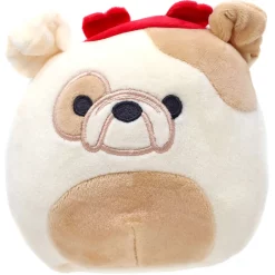 Cheapest Squishmallows Valentine Brock the Bulldog 5-Inch Plush - Limited Edition!