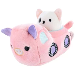 Discount Squishmallows Squishville White Dog & Vehicle - 2-Inch Mini Plush Toy