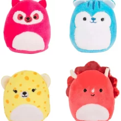Promo Squishmallows Squishville Bright Squad Mini Plush 4-Pack Set | 2-Inch Cute Collectibles -Cheap Squishmallows Store squishvillebrightsquad inset1