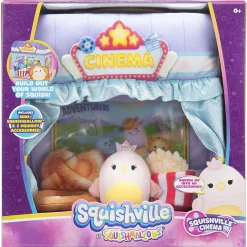 Kellytoys Squishmallows Squishville Cinema 2-Inch Mini Plush Playset - Adorable Miniature Collectibles
