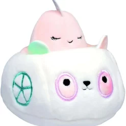 New ⌛ Squishmallows Squishville! Narwhal & Vehicle 2-Inch Mini Plush ⭐ - Collectible Toy by Kellytoys