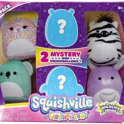Cheapest Squishmallows Squishville! Wildlife Squad 2-Inch Mini Plush 6-Pack Set | Kellytoys